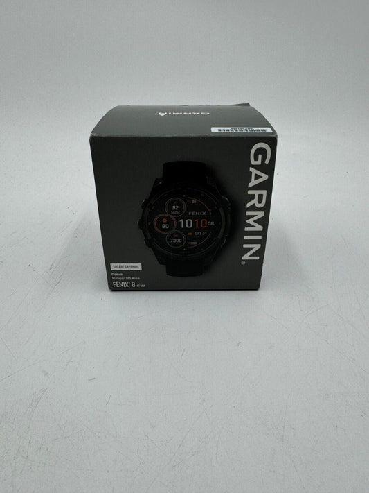 Garmin fenix 8 47mm Smartwatch Solar Sapphire Black 010-02904-20