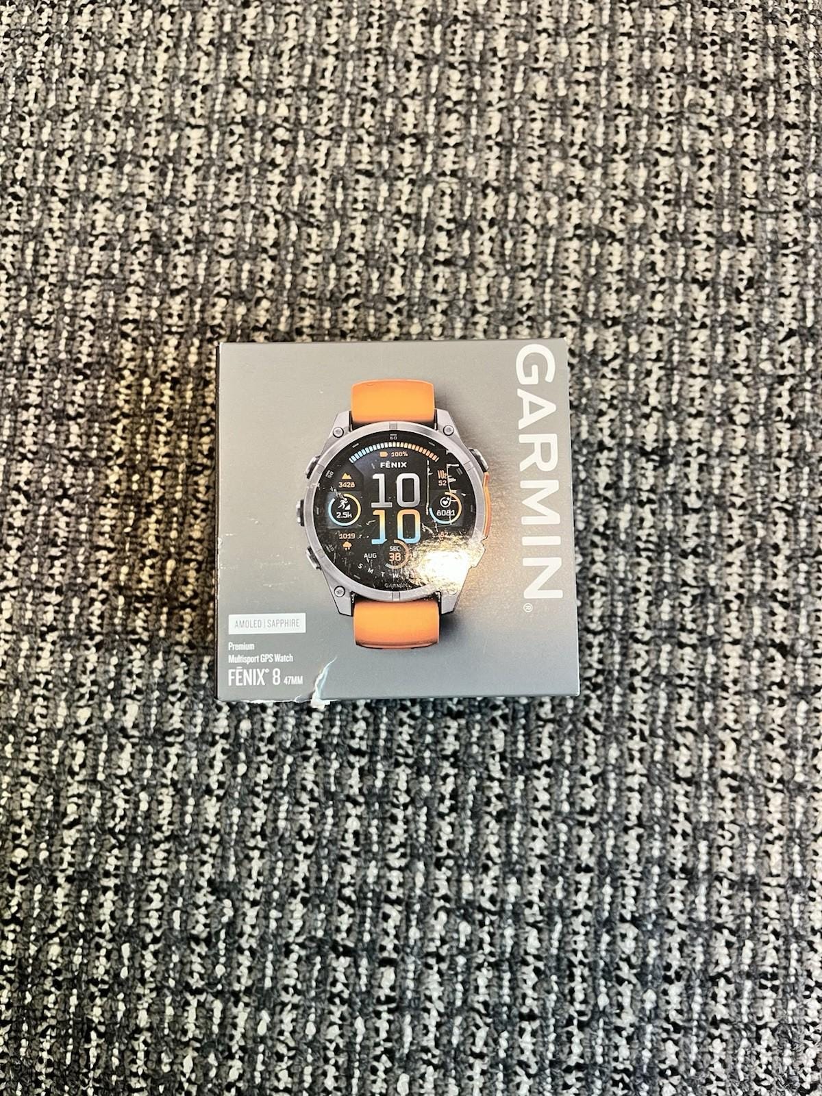 Garmin fenix 8 AMOLED Sapphire 47mm Smartwatch (Orange/Graphite)