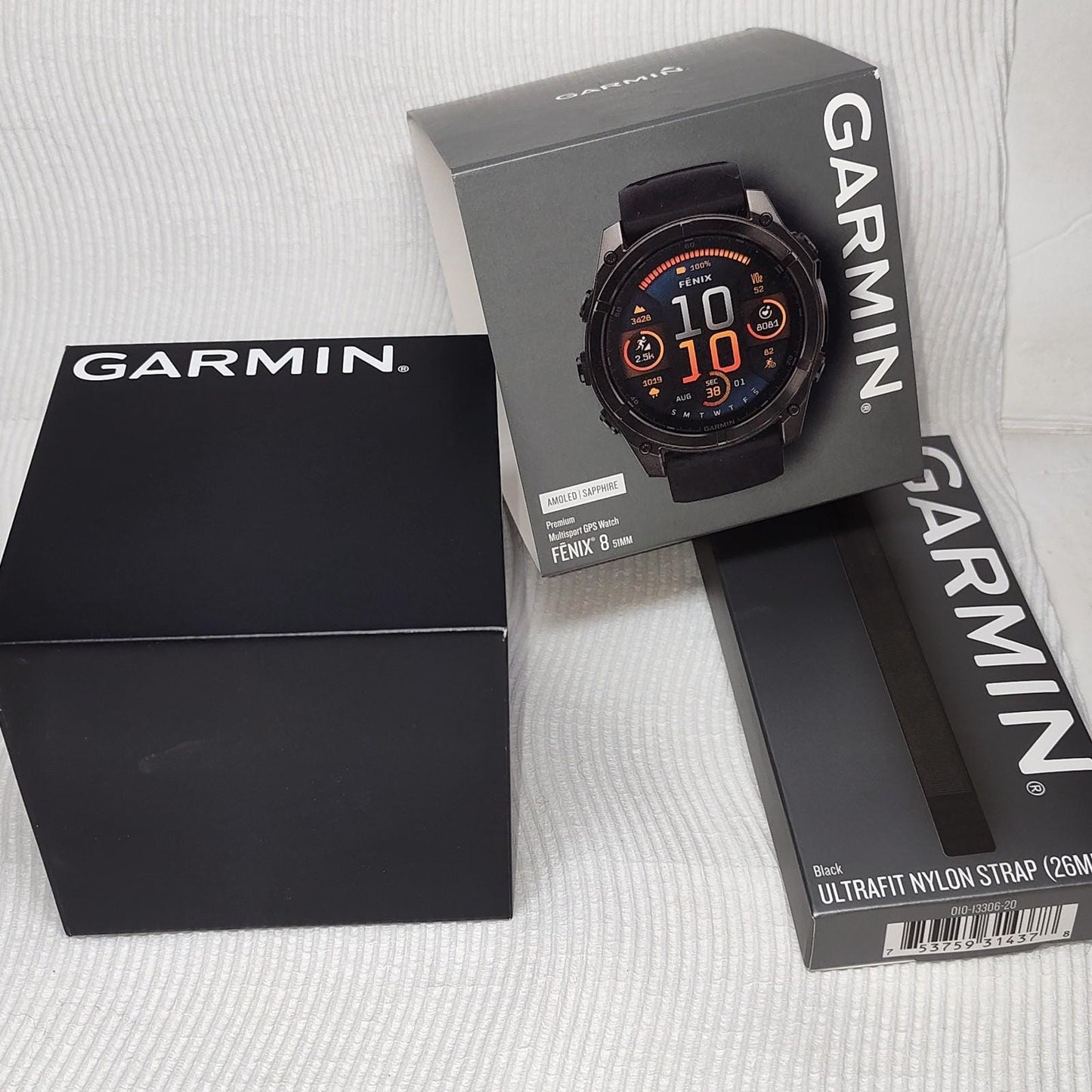 Garmin fenix 8 AMOLED Sapphire 51mm Smartwatch (Carbon Gray) Premium Multisport